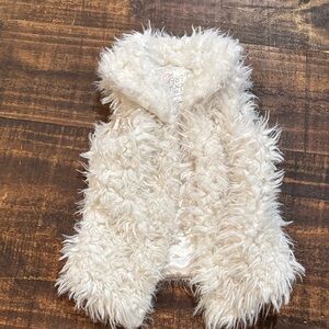 The Children's Place Fluffy White Vest